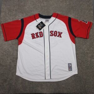 Boston Red Sox Jersey Mens 2XL White #34 David Ortiz Majestic Baseball NEW